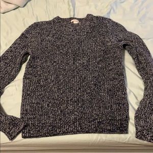 Navy knit pullover sweater